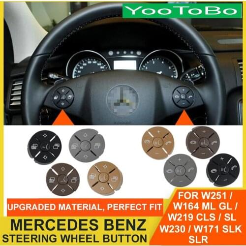 Car Multi-Function Steering Wheel Button Phone Key Control For Mercedes Benz W251 R-Class W164 ML GL W219 CLS W230 W171 SLK SLR