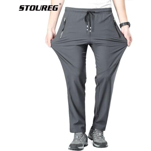 Summer Hiking Pants Mens Stretch Outdoor Pants, Breathable Elastic Trekking Climbing Fishing Pants Male Quick Dry Hiking Pants
