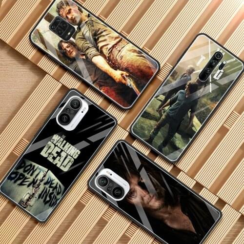 Hot TV The Walking Dead Phone Case For Redmi K40 Pro Plus K30 K20 Note 10 9s 9 8 Pro 9s 9a 9c 8a Glass Bumper Fundas Smartphone