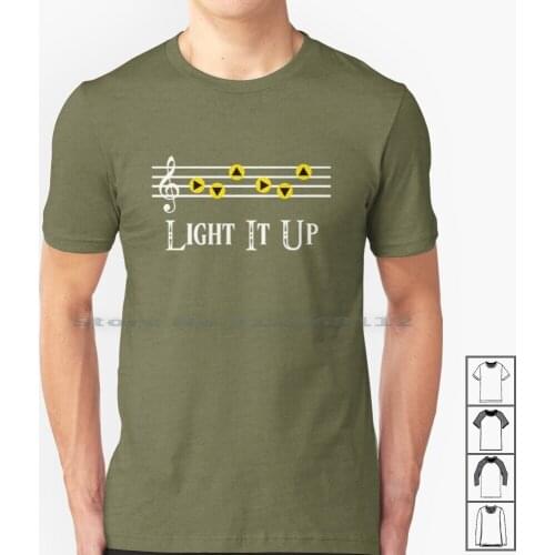 Light It Up T Shirt 100% Cotton Sun Song Ocarina The Legend Of Toon Link Song Of Storms Hero Of Time Day Night Triforce 64