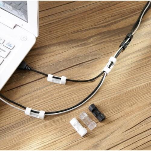 Cable Cord Fixed Clip Data Line Fixing Clamp Subnet Line Collider Lines Card Drop Clips Fastener Holder Organizer #M3563
