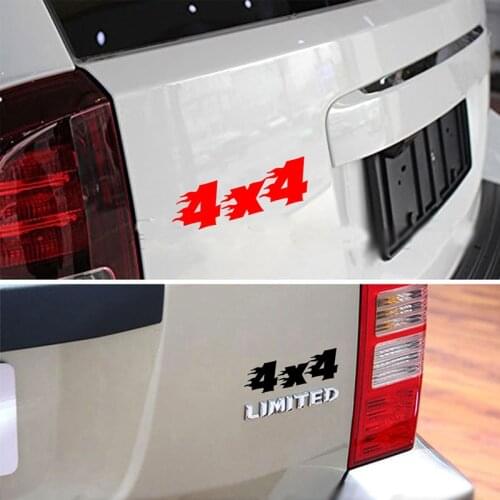 RuleMylife 4x4 Creativity Sticker Word Vinyl For JEEP Wrangler And All Other 4x4 Models Accessories Decoration
