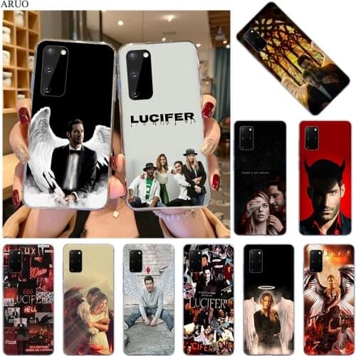 Lucifer Angel Tom Ellis Transparent Soft TPU Phone Case For Samsung S21 Ultra S20 FE Note 20 10 Pro 9 8 S10 Lite S9 Plus Cover