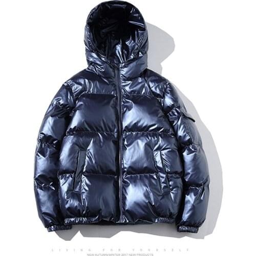 Mens Hooded Plush Fashion Warm Zip Up Jacket Cotton Clothes Coat Mens Cotton Jackets