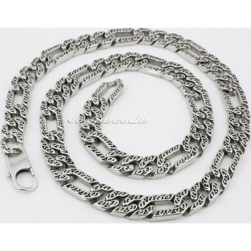 18" ~ 36" 316L Stainless Steel Mens Biker Necklace Chain 5A021N