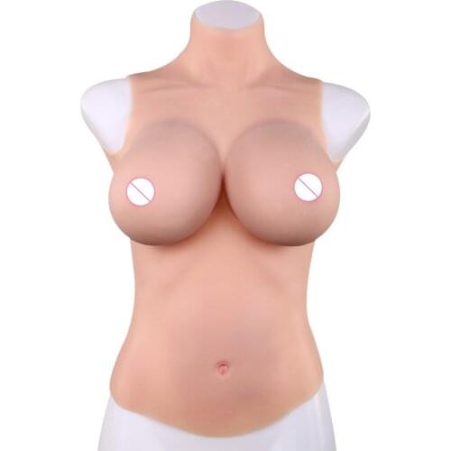 Half Body Solid G Cup Big Cup Boobs Form Women Fake Breast Wearable Sexy Chest Drag Queen Crossdresser Shemale Transsexual