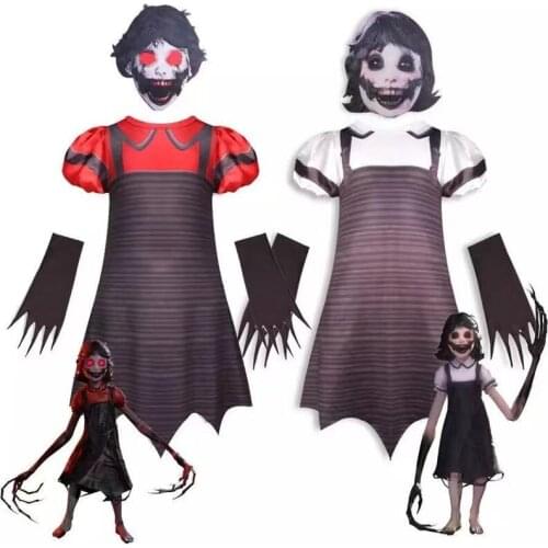 Dark Deception Girls Vampire Fancy Dress Up Clothes Carnival Halloween cosplay Costumes Party Ghost Horror Children Frocks Gift