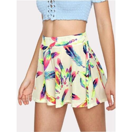 2020 new European and American womens fashion feather printing sexy hot selling for women