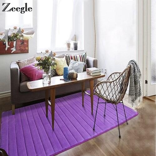 Zeegle Solid Carpet for Living Room Bedroom Carpets Bedside Mats Slip Resistant Kitchen Rugs Absorbent Bathroom Mats Door Mats