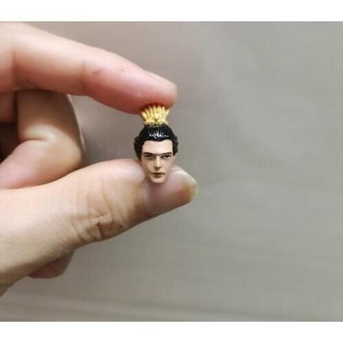 Painted 1/18 Scale Romance Three Kingdoms Lv Bu Head Sculpt Fit 3.75" Figure