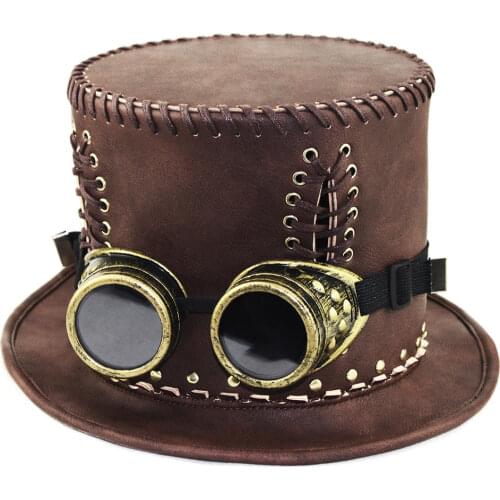 Punk Steampunk Gears Men/Women Top Hat with Party Festival Hats Accessories Hats Steampunk Cosplay