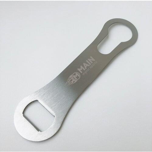 Custom Logo Engraved Stainless Steel Dog Bone Shaped Bottle Opener Pour Spout Remover Bar Blade Bartender Bar Accessories 50pcs