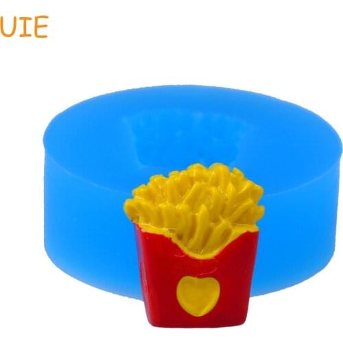 PYL005U 15.9mm French Fries Silicone Mold for Dessert, Cake Decoration, Fondant, Resin, Food Safe, Chocolate, Soap, Candy, Wax