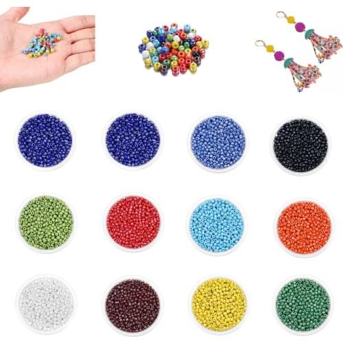 Wholesale 600pcs 3mm Glass Seed Beads Round Hole Loose Crystal Pearl Bead For DIY Bracelet Earrings Jewelry Making Accessories