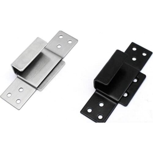 Stainless Steel Thickened Tile Black Brushed Hanging Code Display Rack Single Hook