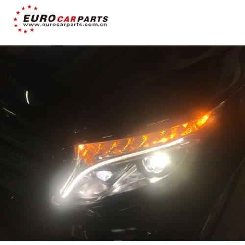 High quality V CLASS W447 headlamps fit for vito v260 LED day running lights headlights 2018 2017 style