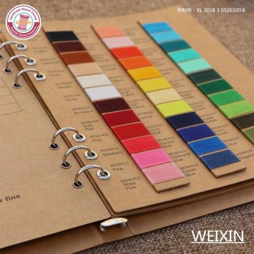 Wax Thread Color Card Book