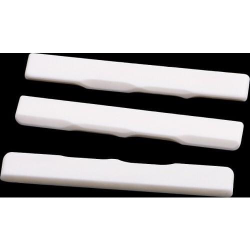 3Pcs String Instrument Guitar Bone Saddles Compensated 53x7x3mm for Ukulele