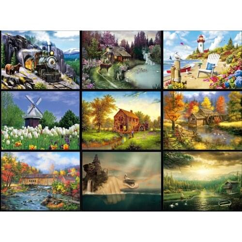 5d Diy Diamond Paintings, Diamond Embroidery Mosaics, Rhinestone Pictures, Resin Landscapes, Home Decoration Crafts