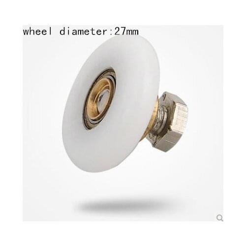 Mute 8pcs shower door rollerwheel diameter:27mm