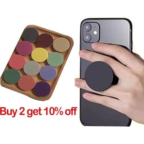 Colorful Geometry fold finger grip mobile phone holder for iphone samsung xiaomi huawei case cute silicone holder stand bracket