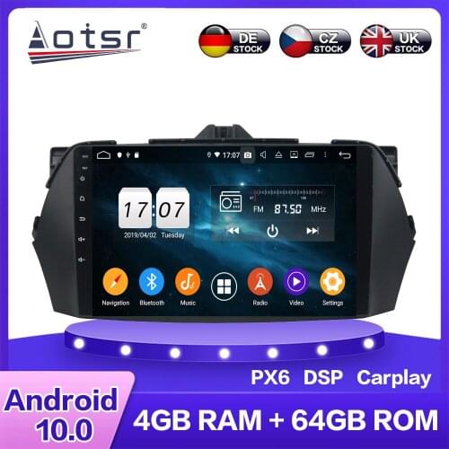 For Suzuki Ciaz 2013 - 2017 Android 10 Car Multimedia DVD Player 4G 64GB Auto GPS Navigation HD Stereo radio DSP Carplay WIFI BT