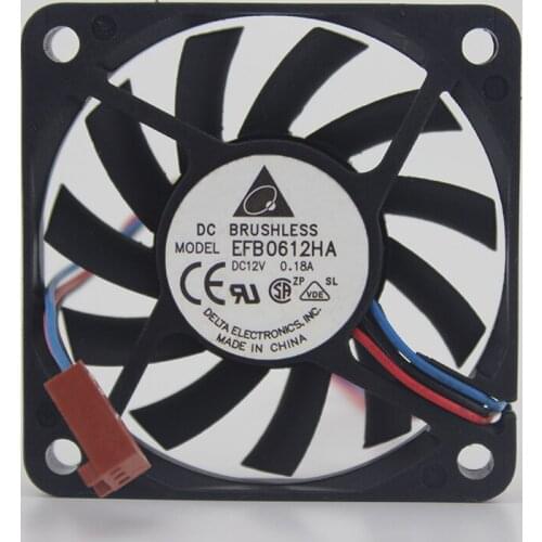 EFB0612HA 6010 12V 0.18A 6CM ultra-thin fan chassis cooling equipment fan