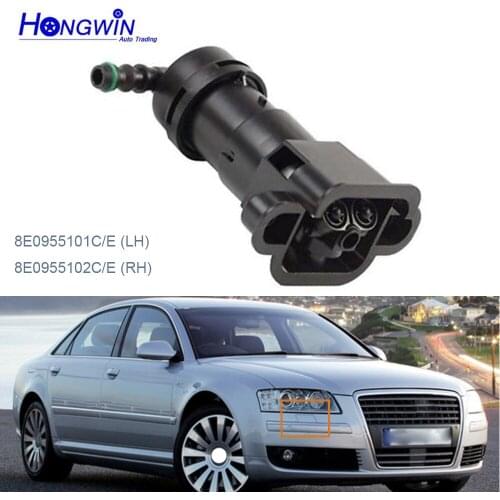HW 8E0955101C/E (LH) &8E0955102C/E (RH) Headlight Washer Wipers Cylinder Left Side For Audi A4 Quattro