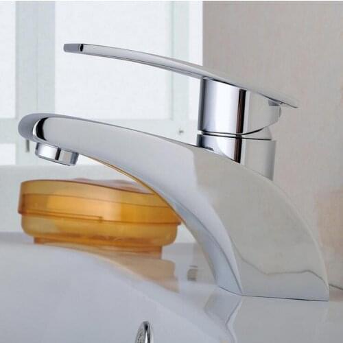Bathroom wash basin faucet chrome plated,Fashion hotel copper sink basin faucet, Single hole toilet basin faucet mixer water tap