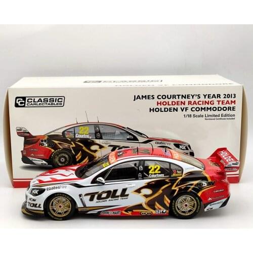 Classic 1:18 For James Courtneys 2013 Toll Holden VF Commodore #22 NO.18535 Diecast Models Limited Edition Collection