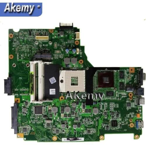 Laptop Motherboard For ASUS N61J N61JA N61JQ N61JA Mainboard Laptop Motherboard W/ 1GB GPU Free i5 CPU