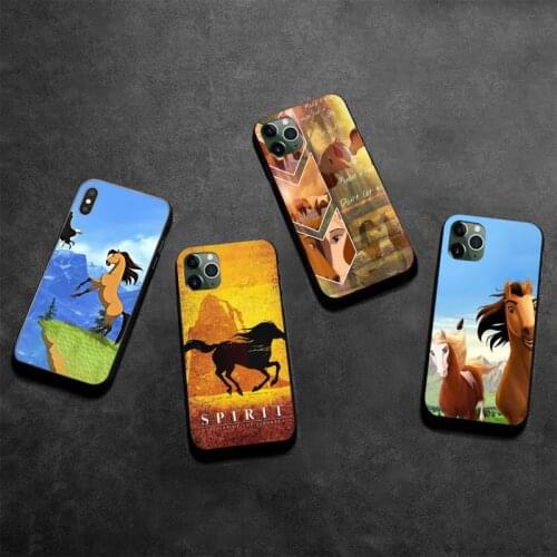 Spirit Stallion Cimarron Horse Bling Cute Phone Case for iPhone 11 pro XS MAX 8 7 6 6S Plus X 5S SE 2020 XR