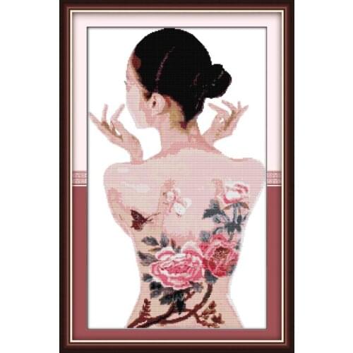 Joy Sunday Cross Stitch Kits Stamped KitsBody Painting DMC 11&14CT DIY Needlework Kit Cross Stitch Set for Embroidery Kit