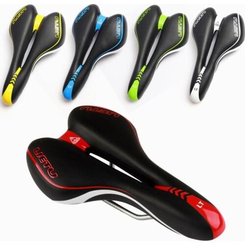 Customizable Logo Thicken Mountain Bike Saddle Soft Bicycle Bike Saddle High Resilience Breathable for Outdoors Ridding