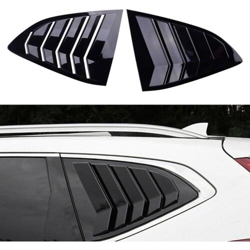 CITALL ABS 2pcs/set Glossy Black Side Vent Window Quarter Louver Cover Trim Fit For Honda CRV CR-V 2017 2018 2019 2020
