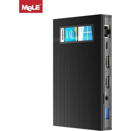 Portable Fanless Mini PC Windows 10 Pro Intel Celeron J4125 Quad Core 8GB 128GB M.2 SSD Gamer Computer Support Linux Ubuntu