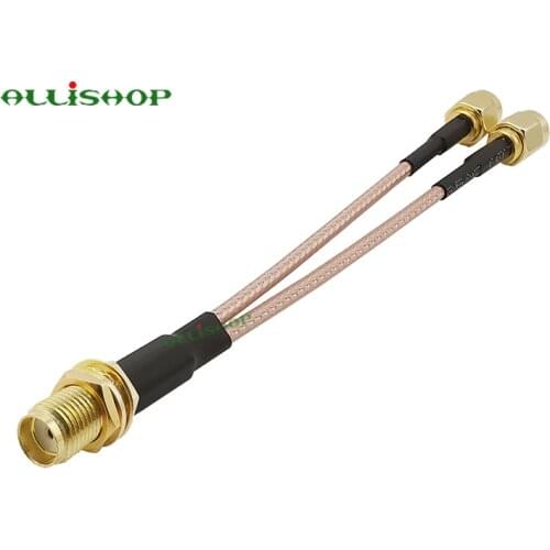 WiFi Antenna Adapter Splitter Cable SMA Female to Dual SMA Male RG316 V-Shape Cable for 4G LTE Home Phone Router Gateway Modem