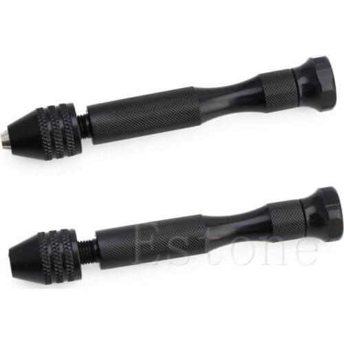 0.3-3.2mm Mini Manual Aluminum Hand Drill Chuck Twsit Micro Drill Bit Tool