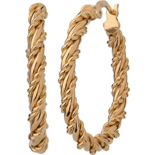 Twist knot Above Braided Şarnel Ring Earrings