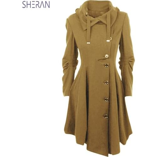 Женские приталенные пальто SHERAN China At AliExpress