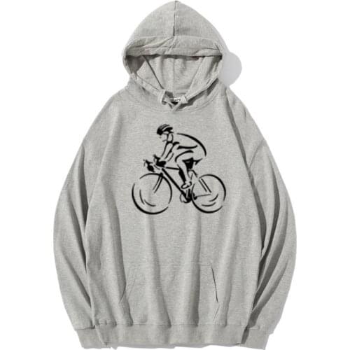 Autumn Fashion Print Hoodies Cyclist Transport Hobby Mens Pocket Casual Harajuku Sweatshirts Loose Top Streetwear For Women/Men
