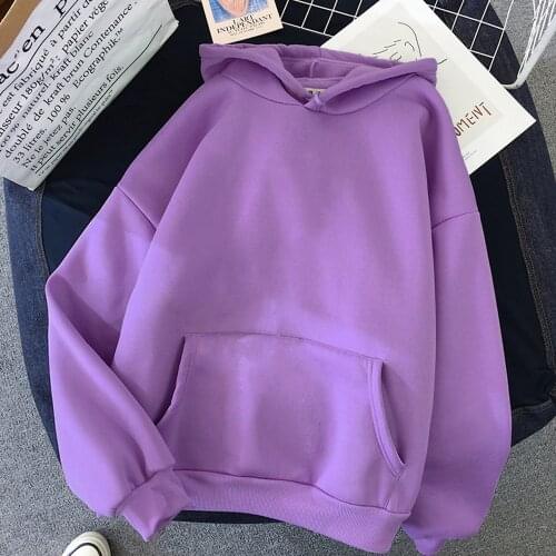 2021 Spring Oversized Sweatshirt Printed And Solid Kawaii Hoodies For Women Top Clothes Hoody Female Womens Hoodies Full Sleeve