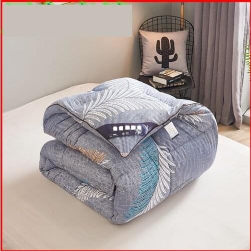 Spring Autumn Quilt Winter Sanding,Thickening Winter Blanket Twin Queen King Size 10kg Double-sided Thick Feather Velvet Quilt