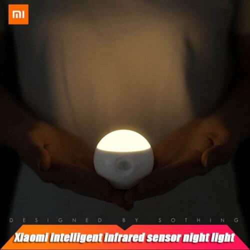 Xiaomi Sothing Smart Removable Night Light Lamp Home Sothing Sunny Sensor Infrared Induction USB Charging Xiami Home light