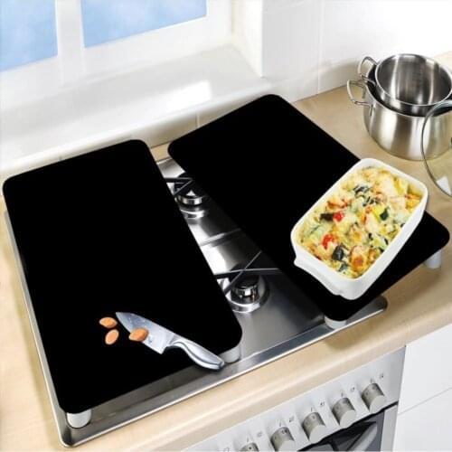 Glass Cutting Table And Cooker Protective Flat Black Model 30X52cm