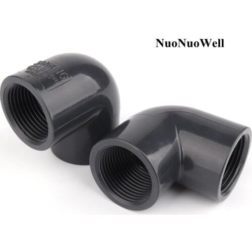 1pc Both Side 1/2"~2" Female Thread Hi-Quality UPVC Elbow Connector Garden Water Pipe Connectors Aquarium Fish Tank Tube Joints