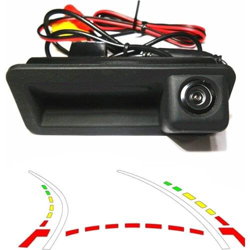 1090K CCD1/3'' Dynamic trajectory track For Ford Mondeo Focus Fiesta CHIA-X Trunk switch Car parking backup Camera 94*41*56.5mm
