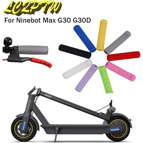 2pcs Antiskid Silicone Electric Scooter Brake Handle Cover For Ninebot Max G30 Electric Scooter High Resistance Grips Protector