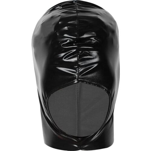 2021 Bandits Mask Fancy Cosplay Pirate Headgear Party Masks Hood Shiny Metallic Patent Leather Face Mask Exotic Role Play Masque