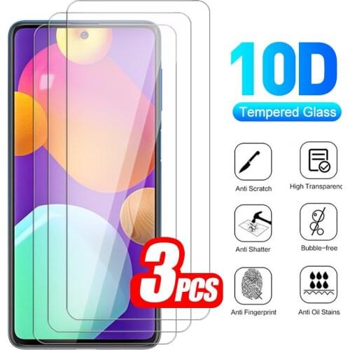 3pcs 10D Protective Glass For Samsung Galaxy M62 Glass Sumsung M 62 SM-M625F 6.7" For Samsungm62 Galaxym62 Screen Protector Film